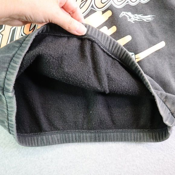 Divided HM Sweatshirt Womens Large Gray Cropped 80s Retro Car Racing Hi Speed - Picture 4 of 14